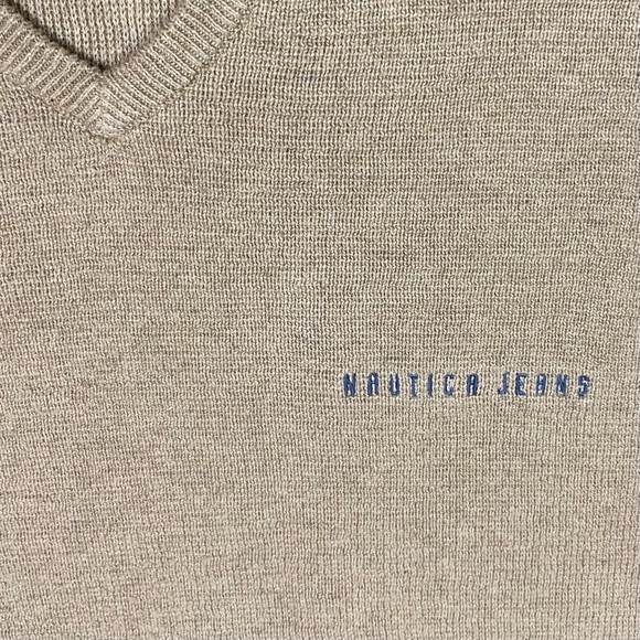 Vintage Nautica Jeans Striped Knit Heavyweight Sweater - Picture 3 of 8